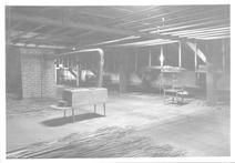 SA0508 - Photo of a work area showing a stove and materials for seating chairs., Winterthur Shaker Photograph and Post Card Collection 1851 to 1921c